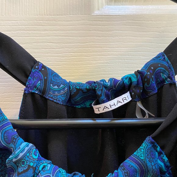 Tahari tie-neck blouse - Picture 6 of 7